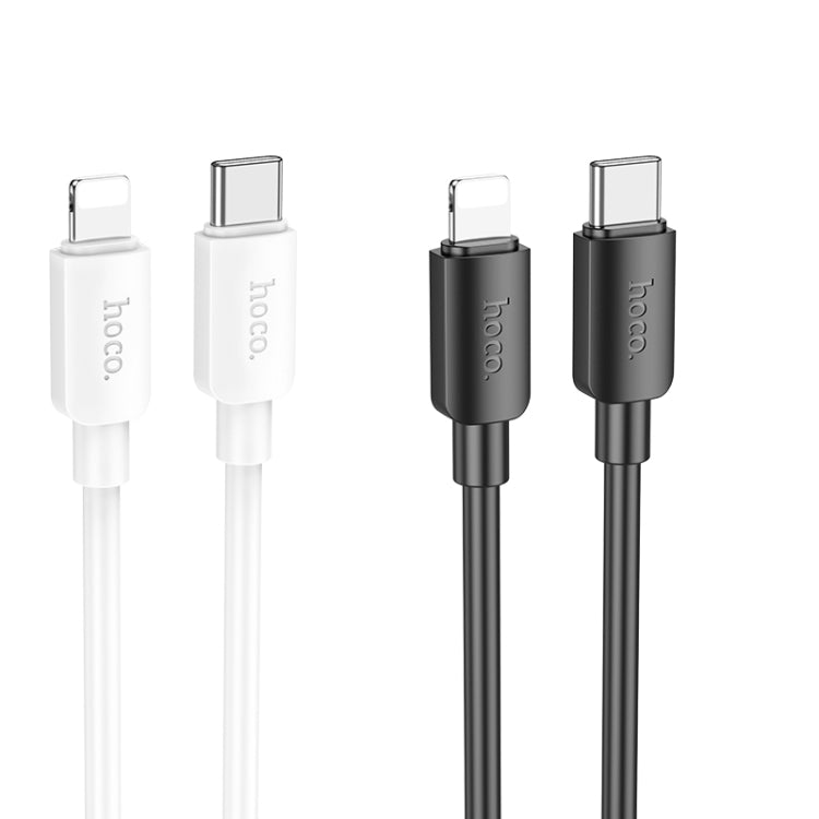 hoco X96 Hyper1m  PD20W USB-C / Type-C to 8 Pin Charging Data Cable(Black) - 2 in 1 Cable by hoco | Online Shopping South Africa | PMC Jewellery