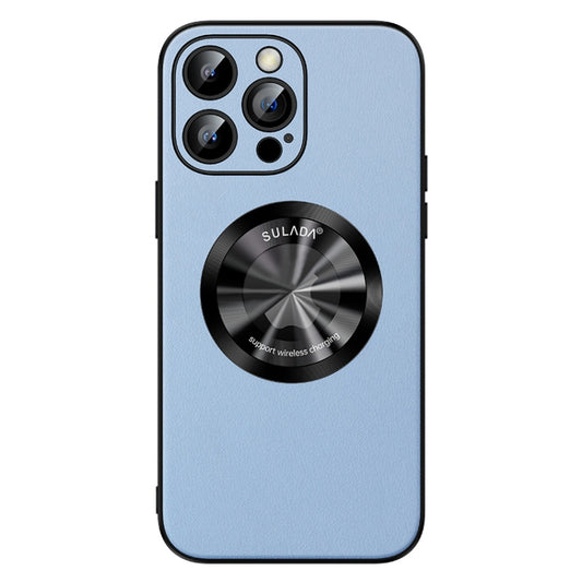 For iPhone 12 Pro Max SULADA Microfiber Leather MagSafe Magnetic Phone Case(Sierra Blue) - iPhone 12 Pro Max Cases by SULADA | Online Shopping South Africa | PMC Jewellery