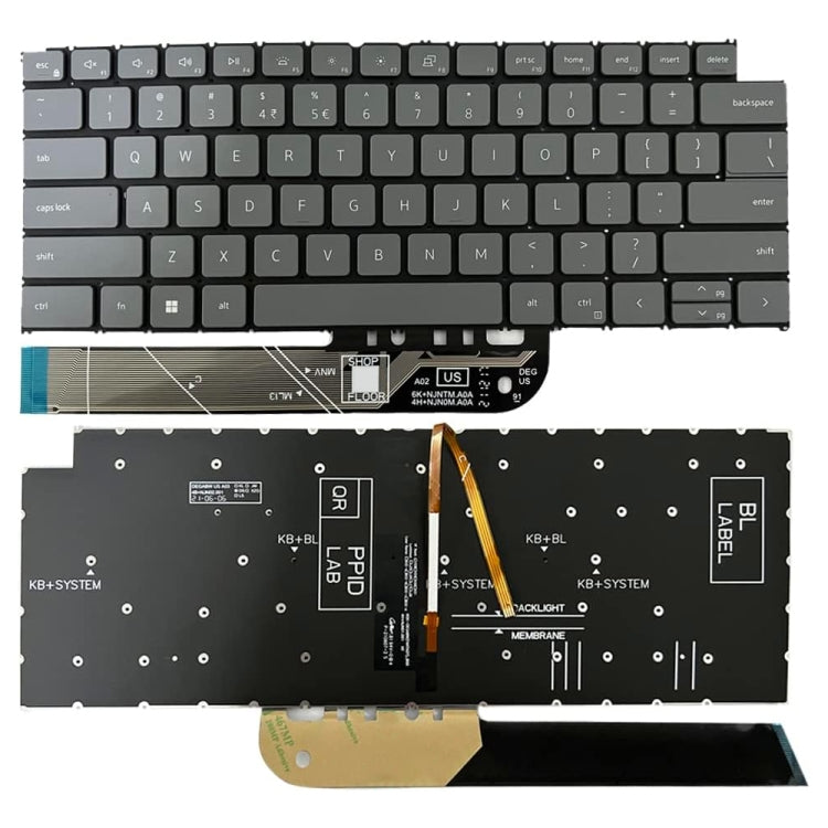 For Dell Vostro 5310 / 5320 US Version Backlight Keyboard - Replacement Keyboards by PMC Jewellery | Online Shopping South Africa | PMC Jewellery