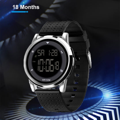 SPOVAN S100 Men Outdoor Multifunctional Waterproof Electronic Watch(White) - LED Digital Watches by SPOVAN | Online Shopping South Africa | PMC Jewellery