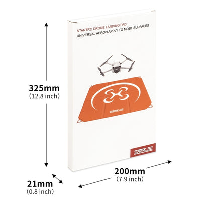 STARTRC Square Cardboard Drone Parking Apron for DJI Avata / Mini 3 / Mavic 3 Pro, Size:55cm x 55cm(Orange Grey) - Parking Apron by STARTRC | Online Shopping South Africa | PMC Jewellery