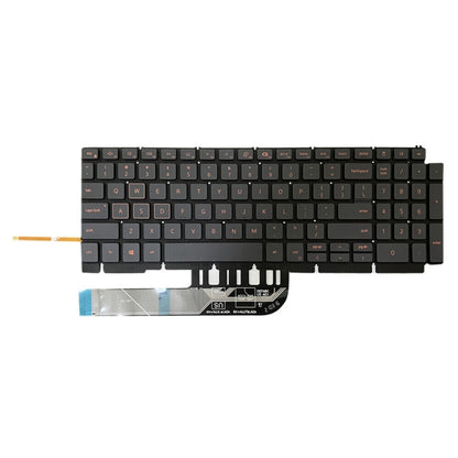 For Dell Inspiron G15 5510 5511 5515 5520 US Version Orange Backlight Laptop Keyboard(Black) - Dell Spare Parts by PMC Jewellery | Online Shopping South Africa | PMC Jewellery