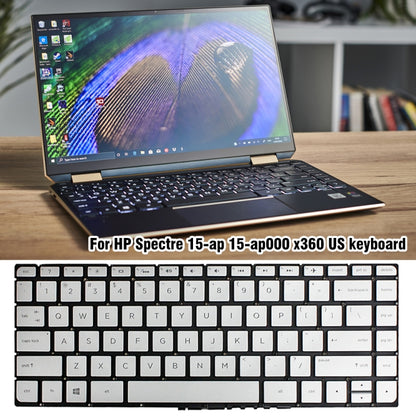 For HP Spectre 15-AP US Version Laptop Backlight Keyboard(Silver) - HP Spare Parts by PMC Jewellery | Online Shopping South Africa | PMC Jewellery