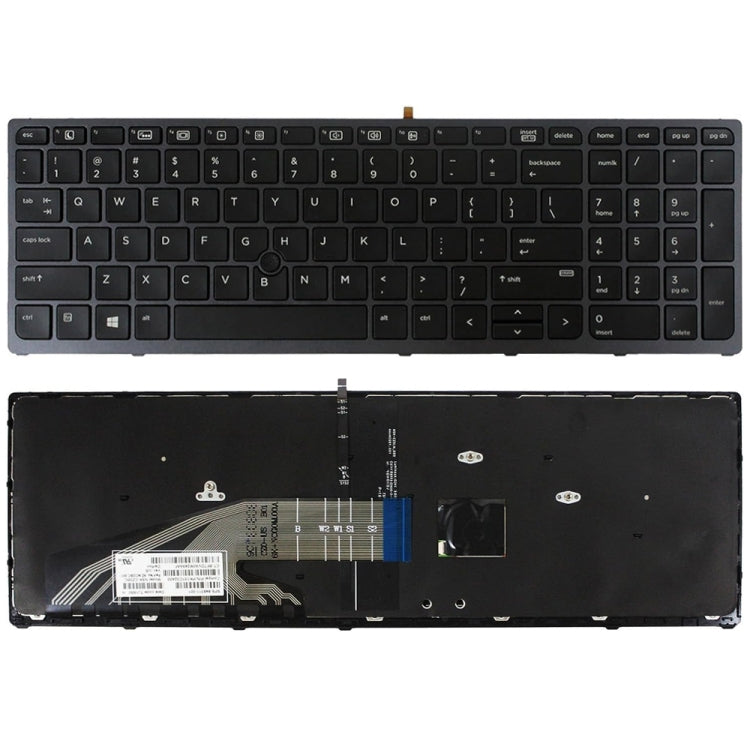 For HP Probook 470 G3 US Version Laptop Backlight Keyboard - HP Spare Parts by PMC Jewellery | Online Shopping South Africa | PMC Jewellery