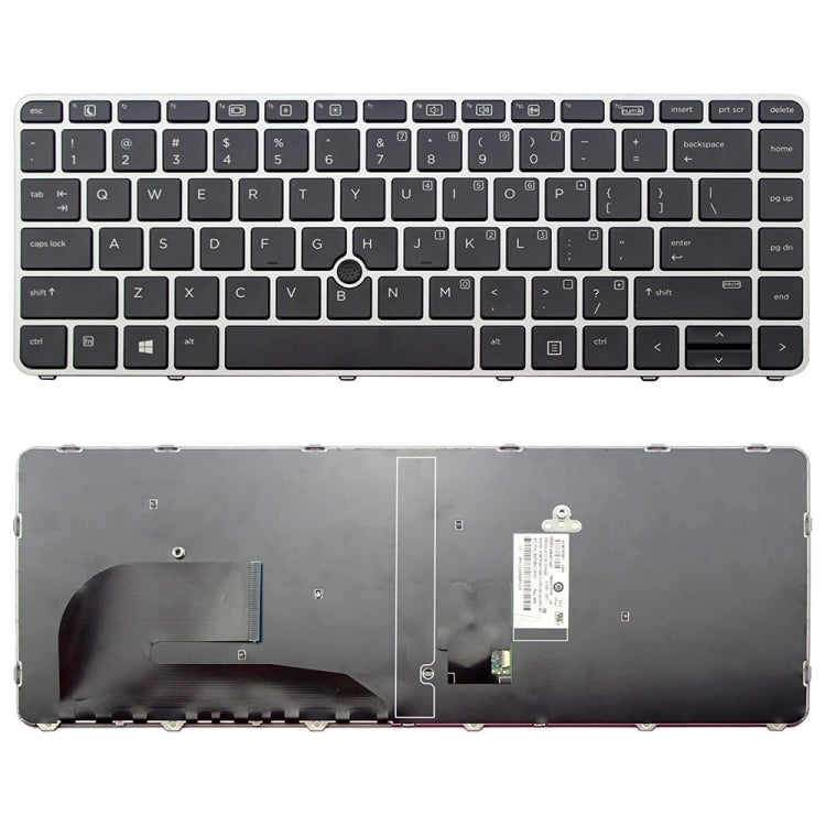 For HP EliteBook 840 G3 Fingerless US Version Laptop Backlight Keyboard - HP Spare Parts by PMC Jewellery | Online Shopping South Africa | PMC Jewellery