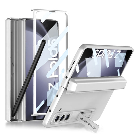 For Samsung Galaxy Z Fold5 GKK Magnetic Full Coverage Phone Flip Case with Pen Box(Silver) - Galaxy Z Fold5 Cases by GKK | Online Shopping South Africa | PMC Jewellery