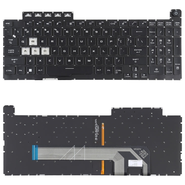 For Asus ROG Strix GL703V GL703VD GL703VM US Version Backlight Laptop Keyboard(Black) - Asus Spare Parts by PMC Jewellery | Online Shopping South Africa | PMC Jewellery