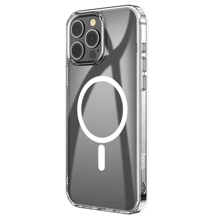 For iPhone 15 Pro Max hoco SagSafe Magnetic Series Airbag Shockproof Phone Case(Transparent) - iPhone 15 Pro Max Cases by hoco | Online Shopping South Africa | PMC Jewellery