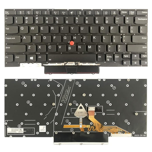 For Lenovo ThinkPad X1 Nano US Version Backlight Laptop Keyboard - Lenovo Spare Parts by PMC Jewellery | Online Shopping South Africa | PMC Jewellery