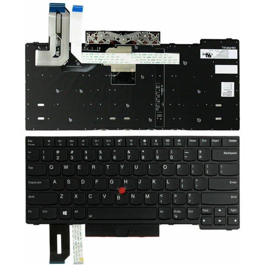 For Lenovo T480S E480 E485 L480 T490 US Version Laptop Keyboard - Lenovo Spare Parts by PMC Jewellery | Online Shopping South Africa | PMC Jewellery