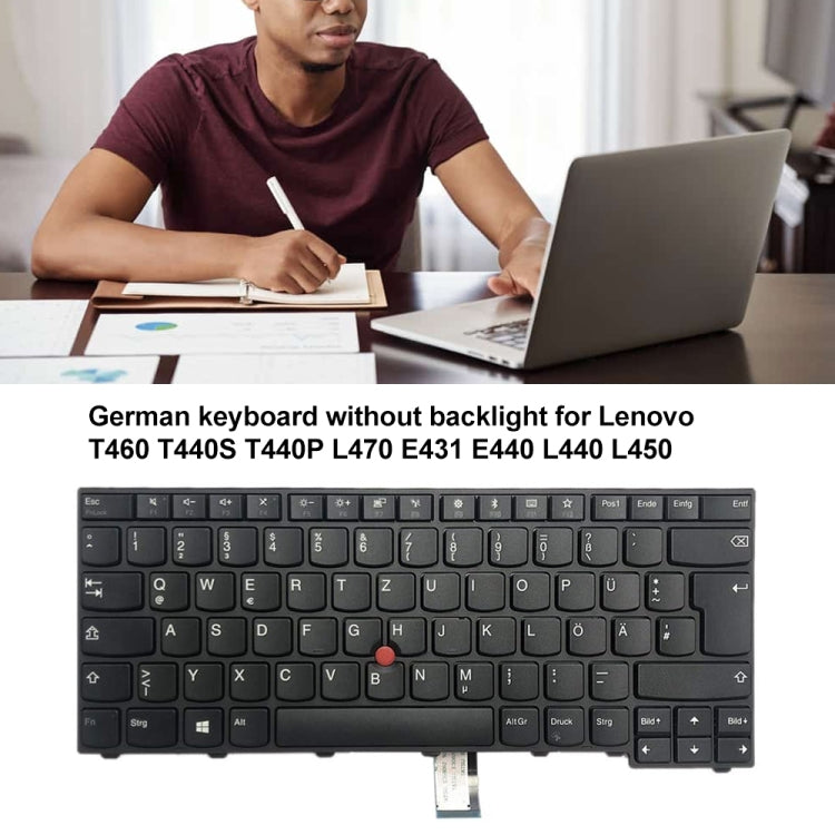 For Lenovo Thinkpad T460 T440S T440P L470 German Version Laptop Keyboard - Lenovo Spare Parts by PMC Jewellery | Online Shopping South Africa | PMC Jewellery