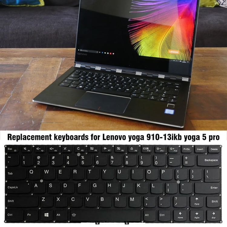 For Lenovo Yoga 910-13JKB / Yoga 5 Pro Backlight Laptop Keyboard without Frame - Lenovo Spare Parts by PMC Jewellery | Online Shopping South Africa | PMC Jewellery