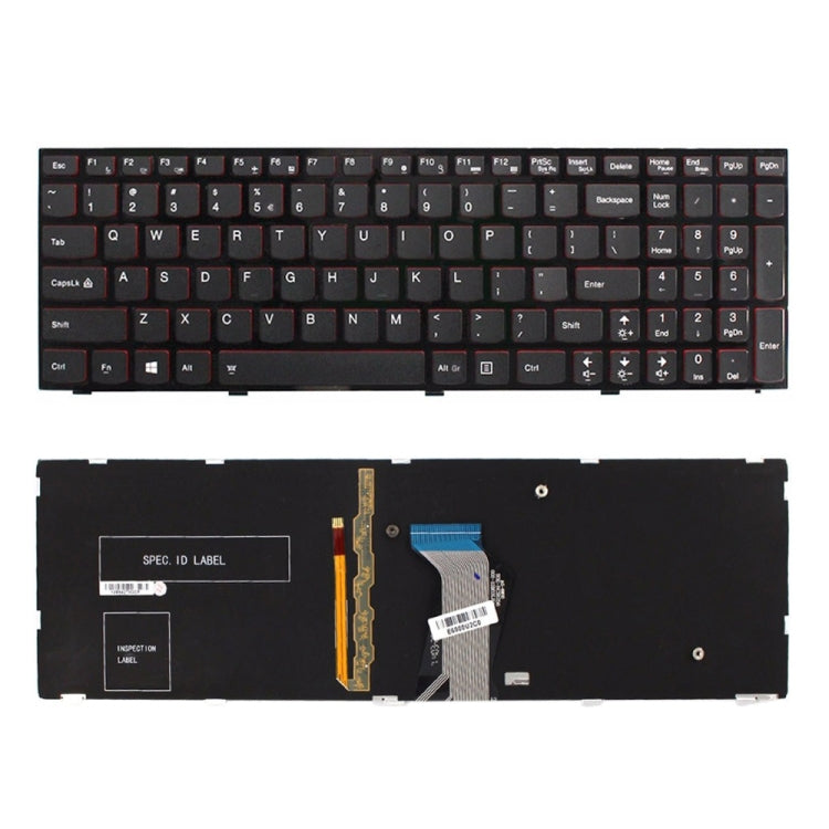 For Lenovo IBM Y500 / Y500N / Y510P / Y590 US Version Backlight Laptop Keyboard with Frame - Lenovo Spare Parts by PMC Jewellery | Online Shopping South Africa | PMC Jewellery