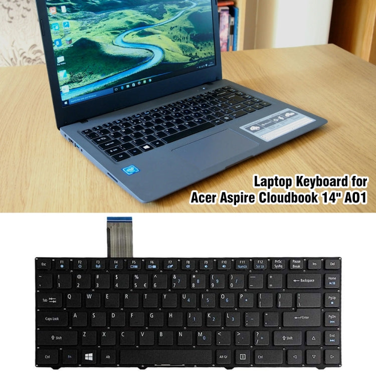 For Acer Aspire Cloudbook 14 A01 US Version Laptop Keyboard - Replacement Keyboards by PMC Jewellery | Online Shopping South Africa | PMC Jewellery