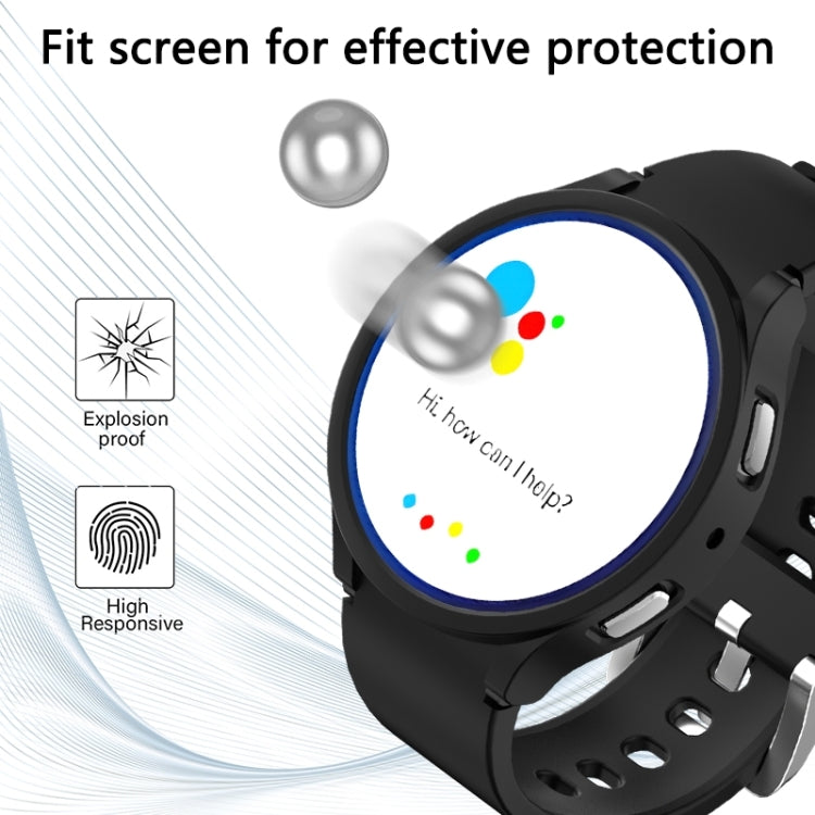 For Samsung Galaxy Watch 6 44mm Half-inclusive PC Watch Protective Case(Black) - Watch Cases by PMC Jewellery | Online Shopping South Africa | PMC Jewellery