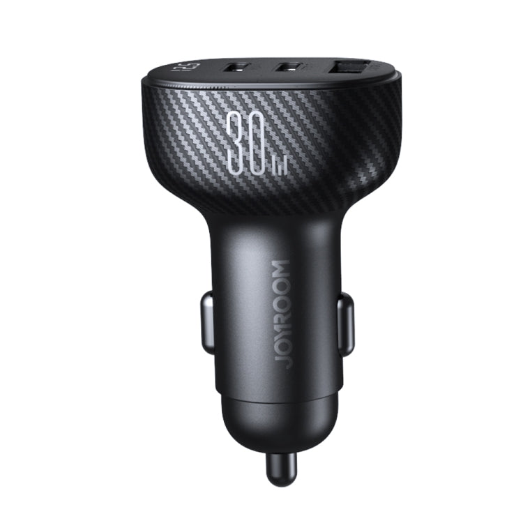 JOYROOM JR-CCD04 30W Dual PD + QC3.0 Ports Digital Display Car Charger(Black) - Car Charger by JOYROOM | Online Shopping South Africa | PMC Jewellery