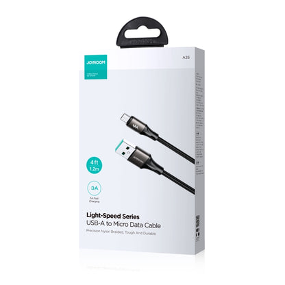 JOYROOM SA25-AM3 3A USB to Micro USB Fast Charge Data Cable, Length:2m(White) - Micro USB Cable by JOYROOM | Online Shopping South Africa | PMC Jewellery