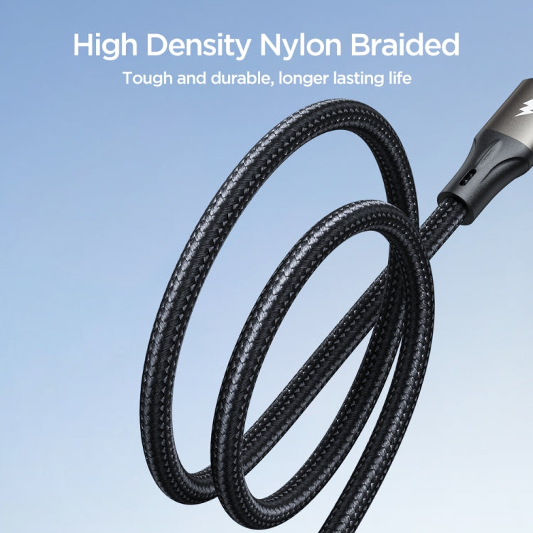 JOYROOM SA25-CC5 100W USB-C/Type-C to USB-C/Type-C Fast Charge Data Cable, Length:1.2m(Black) - USB-C & Type-C Cable by JOYROOM | Online Shopping South Africa | PMC Jewellery