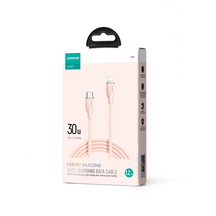 JOYROOM SA29-CL3 30W USB-C/Type-C to 8 Pin Liquid Silicone Fast Charging Data Cable, Length: 1.2m(Pink) - 2 in 1 Cable by JOYROOM | Online Shopping South Africa | PMC Jewellery