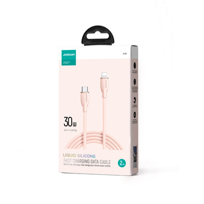 JOYRO0M SA29-CL3 30W USB-C/Type-C to 8 Pin Liquid Silicone Fast Charging Data Cable, Length: 2m(Pink) - 2 in 1 Cable by JOYROOM | Online Shopping South Africa | PMC Jewellery