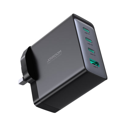 JOYROOM JR-TCG04 100W USB+3 x Type-C GaN Multi-port Charger Set, Specification:UK Plug(Black) - USB Charger by JOYROOM | Online Shopping South Africa | PMC Jewellery