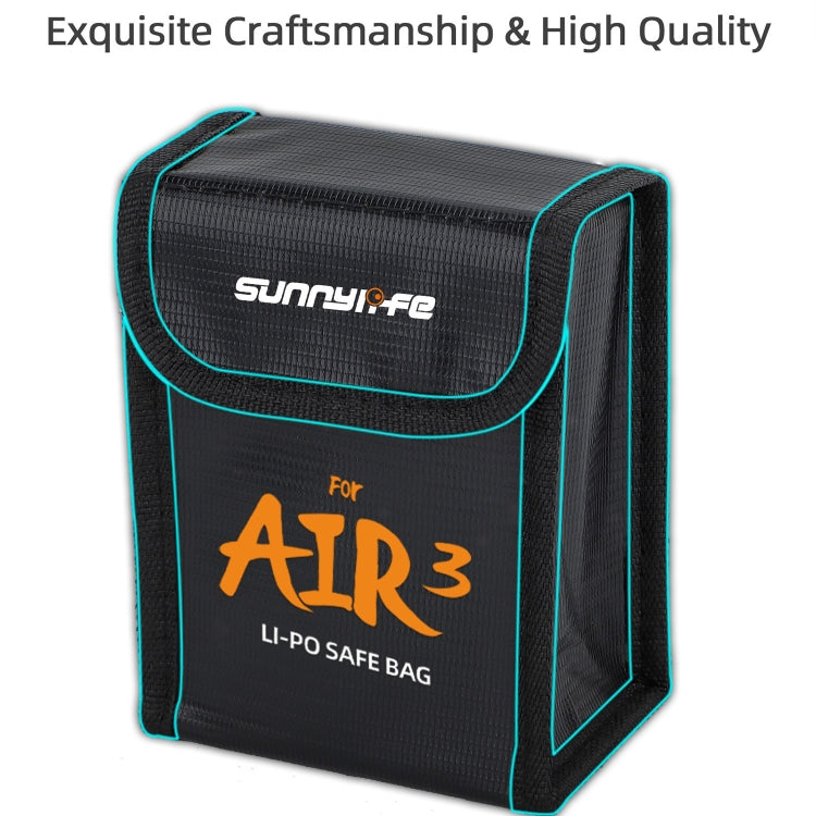 For DJI Air 3 Sunnylife Battery Explosion-proof Safe Bag Protective Li-Po Safe Bag For 2pcs Batteries - Backpacks & Bags by Sunnylife | Online Shopping South Africa | PMC Jewellery