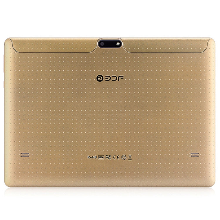 BDF K107 3G Phone Call Tablet PC 10.1 inch, 2GB+32GB, Android 9.0 MTK6735 Quad Core, Support Dual SIM, EU Plug(Gold) - BDF by BDF | Online Shopping South Africa | PMC Jewellery