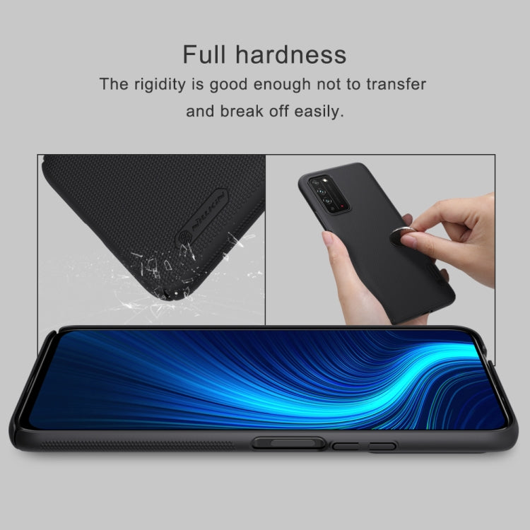 For Huawei Honor X10 NILLKIN Frosted Concave-convex Texture PC Protective Case(Black) - Honor Cases by NILLKIN | Online Shopping South Africa | PMC Jewellery