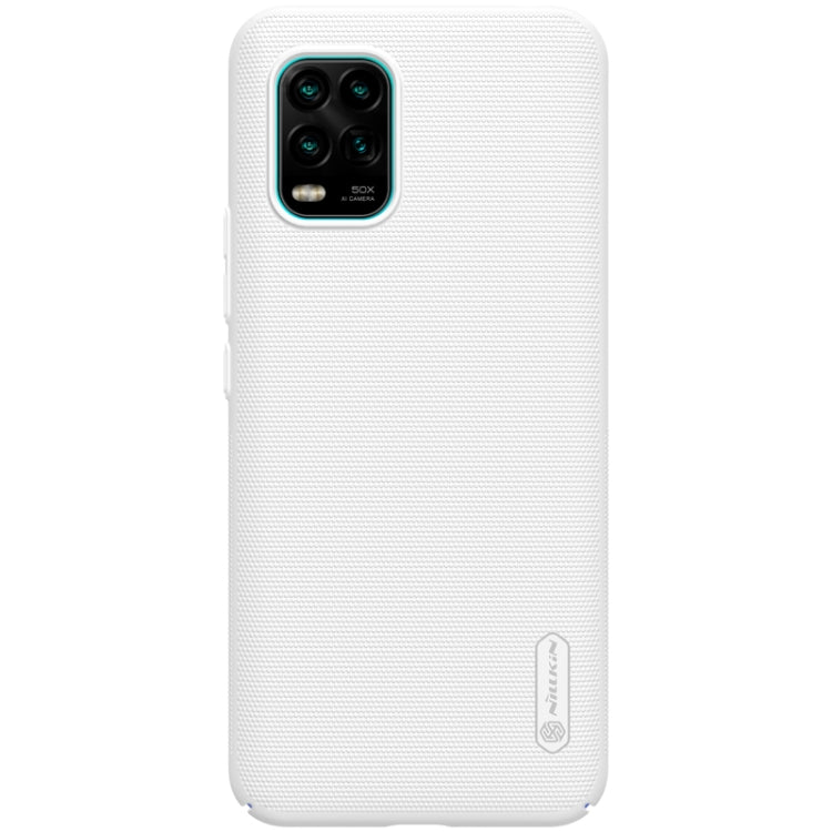 For Xiaomi Mi 10 Lite NILLKIN Frosted Concave-convex Texture PC Protective Case(White) - Xiaomi Cases by NILLKIN | Online Shopping South Africa | PMC Jewellery