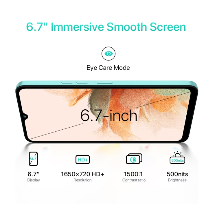 [HK Warehouse] UMIDIGI A15C, 8GB+128GB, Face ID & Side Fingerprint Identification, 6.7 inch Android 13 Unisoc T606 Octa Core, Network: 4G, NFC, OTG(Lavender Purple) - UMIDIGI by UMIDIGI | Online Shopping South Africa | PMC Jewellery