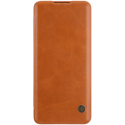 For Huawei P40 Pro Plus NILLKIN QIN Series Crazy Horse Texture Horizontal Flip Leather Case with Card Slot(Brown) - Huawei Cases by NILLKIN | Online Shopping South Africa | PMC Jewellery