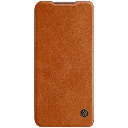 For Xiaomi Redmi 10X 5G NILLKIN QIN Series Crazy Horse Texture Horizontal Flip Leather Case with Card Slot(Brown) - Xiaomi Cases by NILLKIN | Online Shopping South Africa | PMC Jewellery