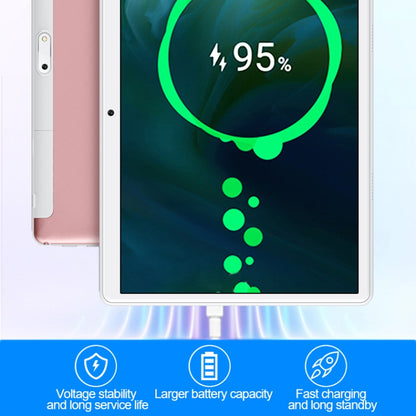 BDF S10 3G Phone Call Tablet PC 10.1 inch, 4GB+64GB, Android 10.0 MTK8321 Octa Core, Support Dual SIM, EU Plug(Silver) - BDF by BDF | Online Shopping South Africa | PMC Jewellery | Buy Now Pay Later Mobicred