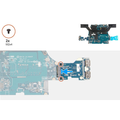 For Dell G15 5515 GDL56 LS-K66EP USB Power Board - Dell Spare Parts by PMC Jewellery | Online Shopping South Africa | PMC Jewellery