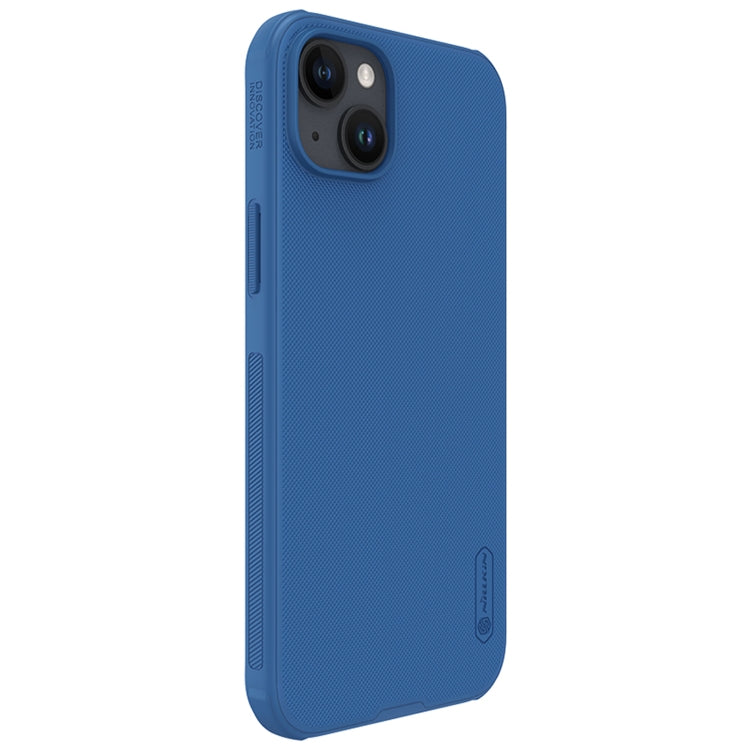 For iPhone 15 Plus NILLKIN Frosted Shield Pro PC + TPU Phone Case(Blue) - iPhone 15 Plus Cases by NILLKIN | Online Shopping South Africa | PMC Jewellery