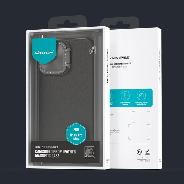 For iPhone 15 Pro Max NILLKIN CamShield Prop Series SagSafe PC + TPU Magnetic Phone Case(Blue) - iPhone 15 Pro Max Cases by NILLKIN | Online Shopping South Africa | PMC Jewellery