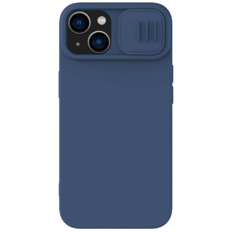 For iPhone 15 NILLKIN CamShield MagSafe Liquid Silicone Phone Case(Blue) - iPhone 15 Cases by NILLKIN | Online Shopping South Africa | PMC Jewellery