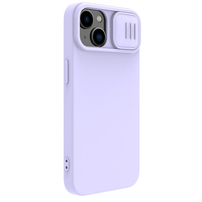 For iPhone 15 NILLKIN CamShield MagSafe Liquid Silicone Phone Case(Purple) - iPhone 15 Cases by NILLKIN | Online Shopping South Africa | PMC Jewellery