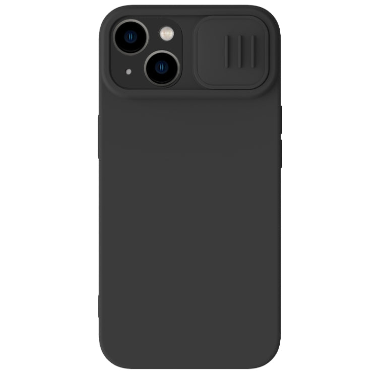 For iPhone 15 NILLKIN CamShield Liquid Silicone Phone Case(Black) - iPhone 15 Cases by NILLKIN | Online Shopping South Africa | PMC Jewellery