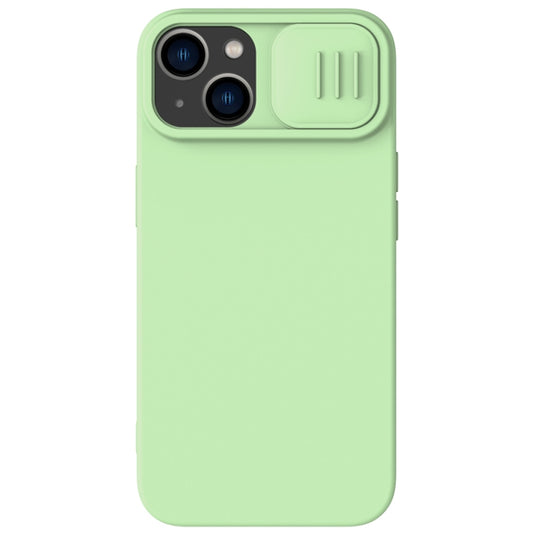 For iPhone 15 NILLKIN CamShield Liquid Silicone Phone Case(Green) - iPhone 15 Cases by NILLKIN | Online Shopping South Africa | PMC Jewellery