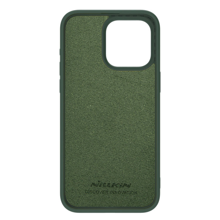 For iPhone 15 Pro Max NILLKIN CamShield Liquid Silicone Phone Case(Dark Green) - iPhone 15 Pro Max Cases by NILLKIN | Online Shopping South Africa | PMC Jewellery