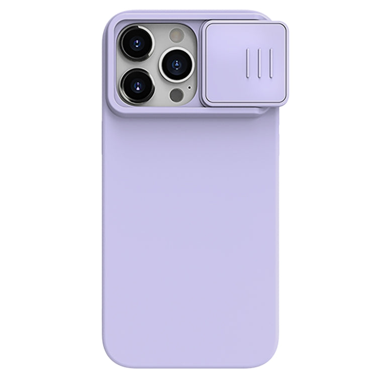 For iPhone 15 Pro NILLKIN CamShield Liquid Silicone Phone Case(Purple) - iPhone 15 Pro Cases by NILLKIN | Online Shopping South Africa | PMC Jewellery