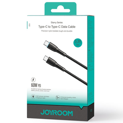 JOYROOM SA32-CC3 Starry Series 60W USB-C / Type-C to USB-C / Type-C Fast Charging Data Cable, Length:1m(Black) - USB-C & Type-C Cable by JOYROOM | Online Shopping South Africa | PMC Jewellery