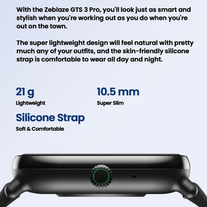 Zeblaze GTS 3 Pro IP68 1.97inch HD Fitness Smart Watch(Black) - Smart Watches by Zeblaze | Online Shopping South Africa | PMC Jewellery