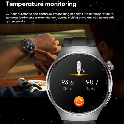 MT200 1.43 inch AMOLED IP67 Smart Call Watch, Support ECG/Body Temperature/Blood Glucose Monitoring(Black) - Smart Watches by PMC Jewellery | Online Shopping South Africa | PMC Jewellery
