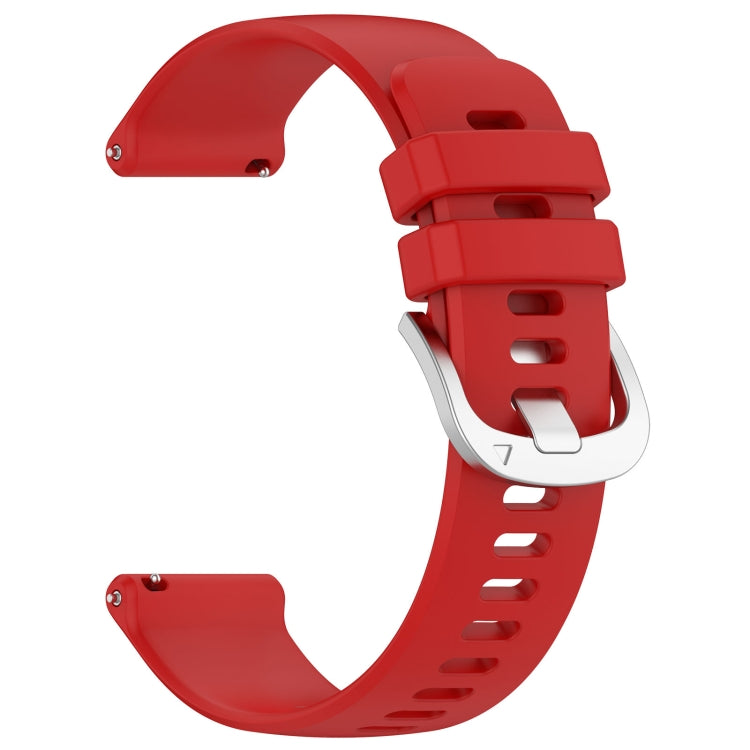 For Garmin vivoactive 5 / Active 5 20mm Silicone Watch Band(Red) - Watch Bands by PMC Jewellery | Online Shopping South Africa | PMC Jewellery