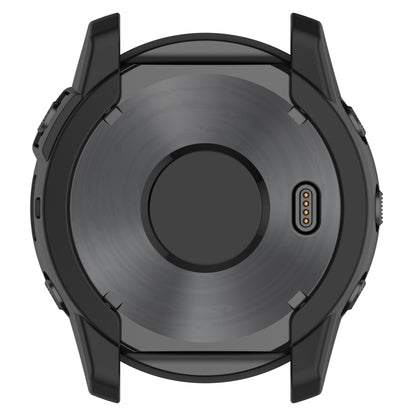 For Garmin Tactix 7 Amoled Armor Hollow TPU Watch Protective Case(Black) - Watch Cases by PMC Jewellery | Online Shopping South Africa | PMC Jewellery