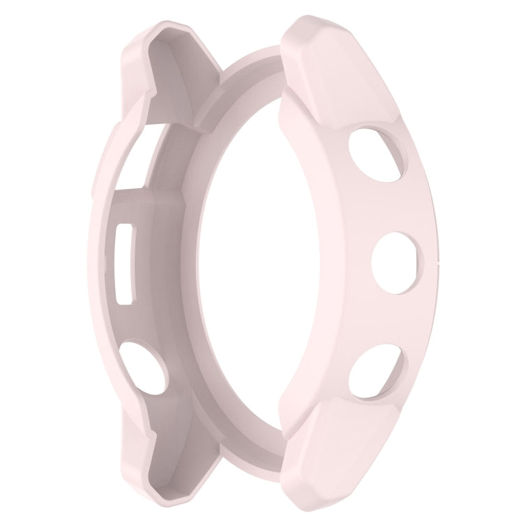 For Garmin Tactix 7 Amoled Armor Hollow TPU Watch Protective Case(Light Pink) - Watch Cases by PMC Jewellery | Online Shopping South Africa | PMC Jewellery