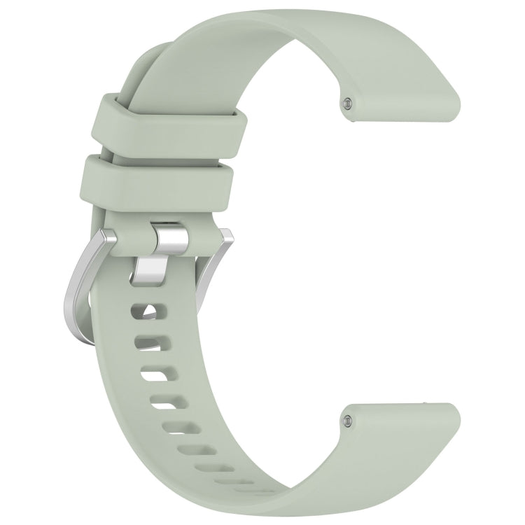 For Garmin Venu 3 Liquid Glossy Silver Buckle Silicone Watch Band(Green) - Watch Bands by PMC Jewellery | Online Shopping South Africa | PMC Jewellery