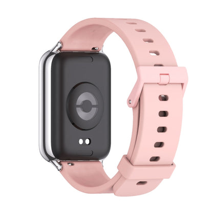 For Xiaomi Mi Band 8 Pro Mijobs Silicone Breathable Watch Band(Pink Silver) - Watch Bands by MIJOBS | Online Shopping South Africa | PMC Jewellery